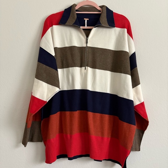 Free People Stripped Sweater- size small - Picture 3 of 16